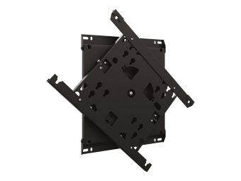 Hagor WH Turn L - Befestigungskit (Universal-Wandhalterung) - für Flachbildschirm - Tiltable and rotatable - verriegelbar - Schwarz - Bildschirmgröße 140-191 cm (55"-75")