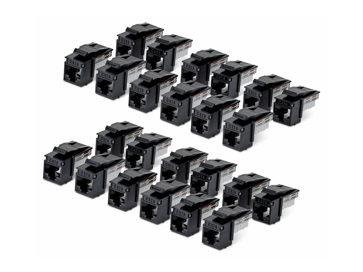 StarTech.com Cat6 Keystone Jack 24-Pack 90-Deg 110 - Netzwerk - CAT 6