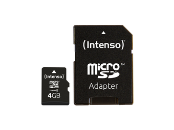 Intenso Class 10 - Flash-Speicherkarte (microSDHCSD-Adapter inbegriffen)