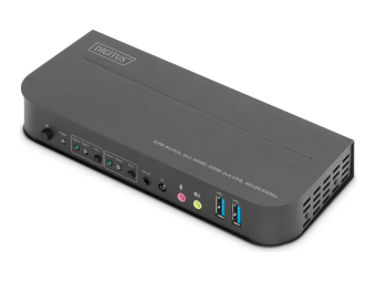 DIGITUS KVM Switch, 2x1 HDMI, HDMI Out,USB, 4Kx2K@60Hz