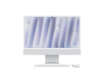 Apple iMac Z1E2 59.62cm Standardglas M4 8C CPU8C GPU16C N.E. SSD Gbit Eth MM MaKey DE Silber
