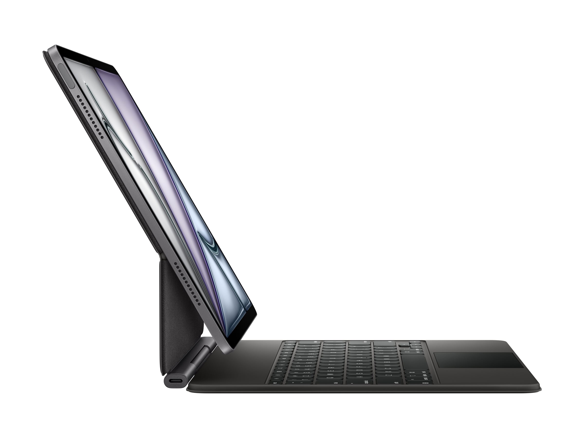 Apple Magic Keyboard - Tastatur und Foliohülle - mit Trackpad - Apple Smart connector - QWERTZ - Deutsch - Schwarz - für 13-inch iPad Air (M2, M3)