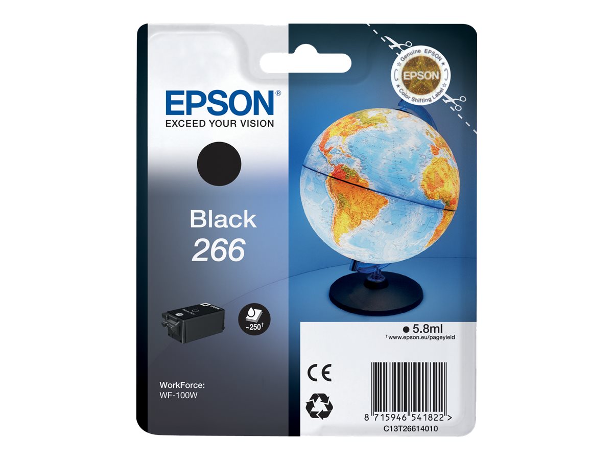Epson 266 - 5.8 ml - Schwarz - original - Blister mit RF-Alarm