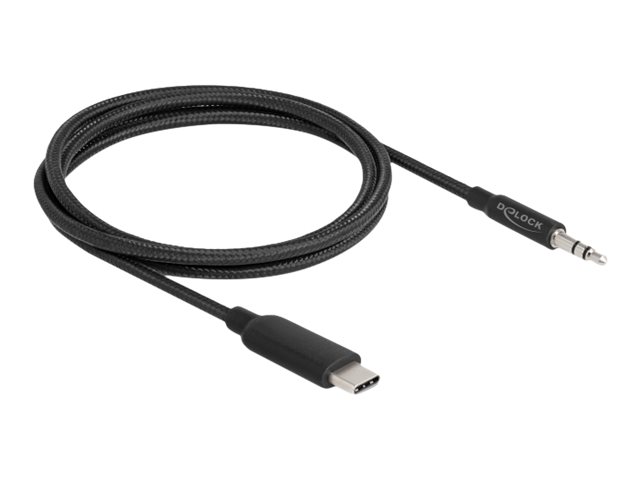 Delock Audiokabel - 24 pin USB-C männlich zu mini-phone stereo 3.5 mm männlich