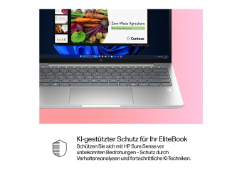 HP EliteBook 6 G1i Notebook AI - 177-Grad Scharnierdesign - Intel Core Ultra 5 225U  1.5 GHz - Win 11 Pro - Intel Graphics - 16 GB RAM - 512 GB SSD NVMe - 33.8 cm (13.3")