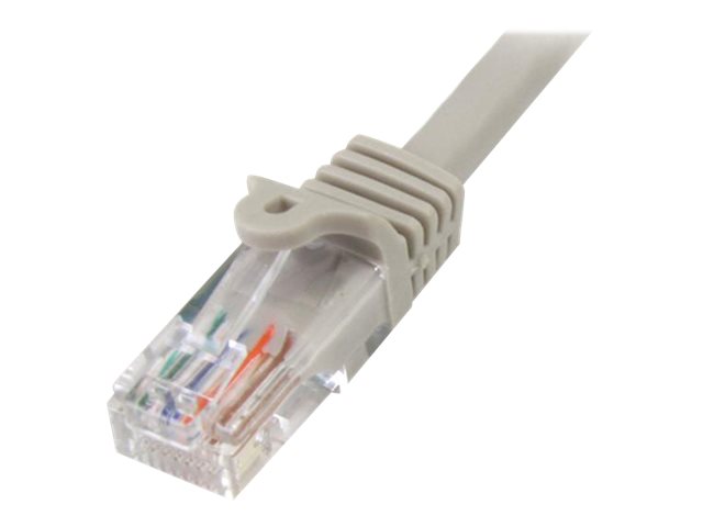 StarTech.com Startech 0,5m Cat5e Ethernet Netzwerkkabel Snagless mit RJ45 - Cat 5e UTP Kabel - Grau - Patch-Kabel - RJ-45 (M)