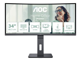 AOC Pro-line CU34P3CV - P3 Series - LED-Monitor - gebogen - 86.36 cm (34)