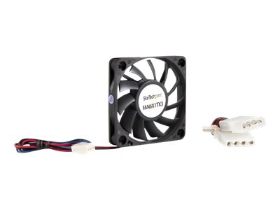 StarTech.com 60mm Gehäuselüfter - Lüfter 6cm für PC Gehäuse mit 3-pin Molex Stecker (60mmx60mmx10mm)