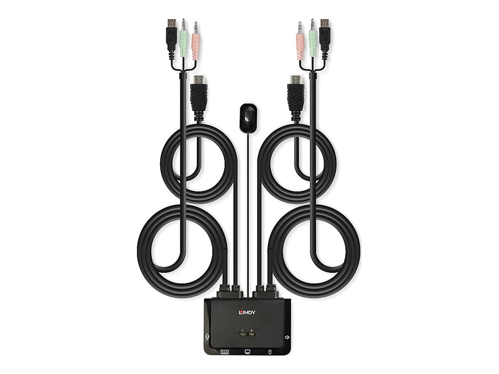 Lindy Compact 2 Port KVM Switch - KVM-Switch