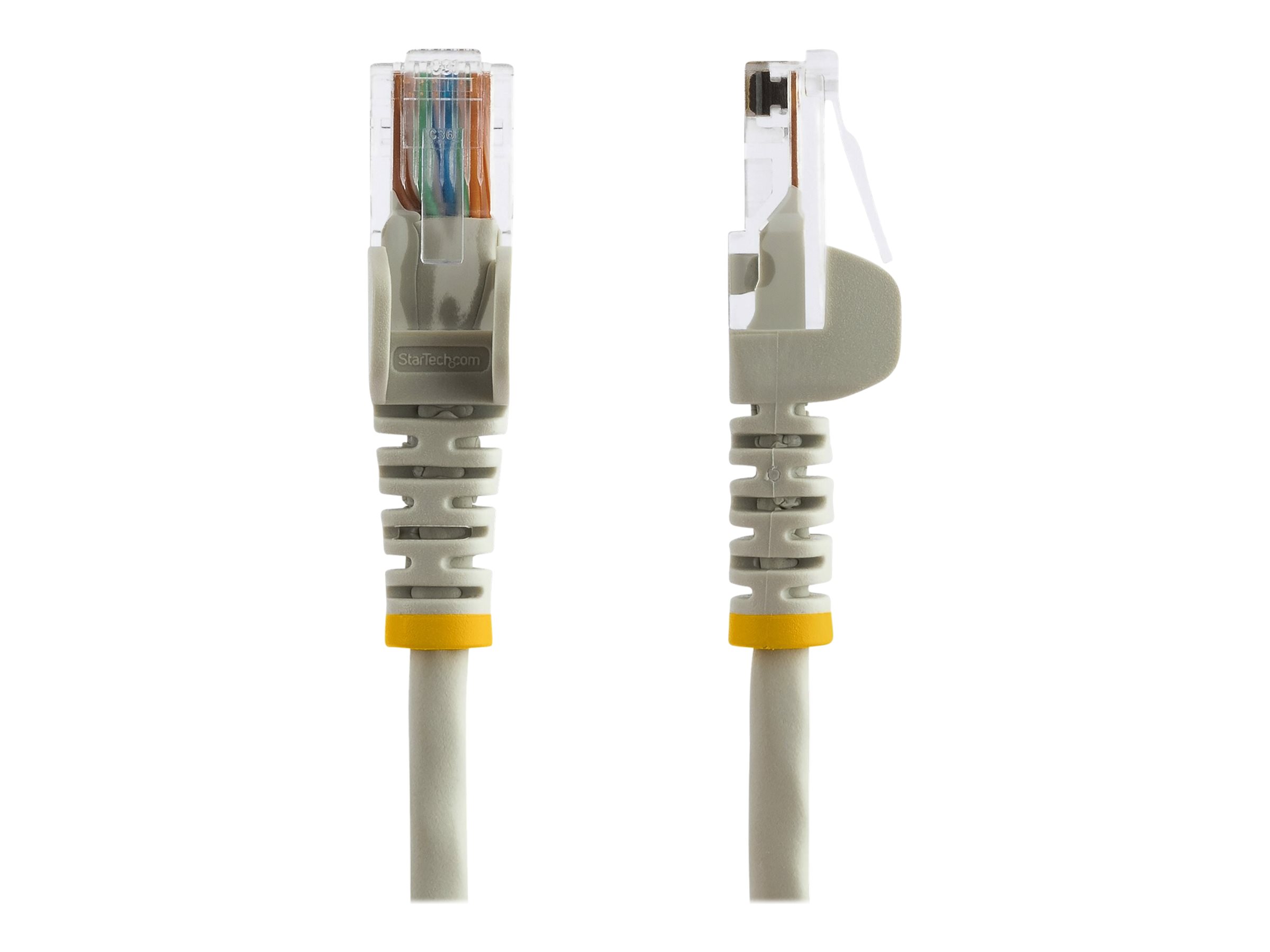 StarTech.com Startech 0,5m Cat5e Ethernet Netzwerkkabel Snagless mit RJ45 - Cat 5e UTP Kabel - Grau - Patch-Kabel - RJ-45 (M)