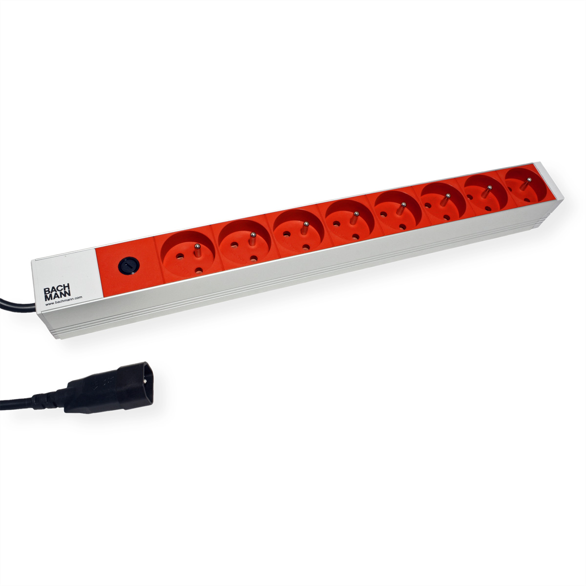 Bachmann Protection - Steckdosenleiste (Rack - einbaufähig) - Eingabe, Eingang IEC 60320 C14 - Ausgangsanschlüsse 8 (CEE 75)