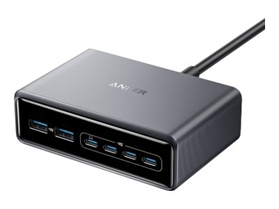 Anker Innovations Anker Prime - Netzteil - GaN - 200 Watt - 5 A - 6 Ausgabeanschlussstellen (4 x USB-C, 2 x USB)