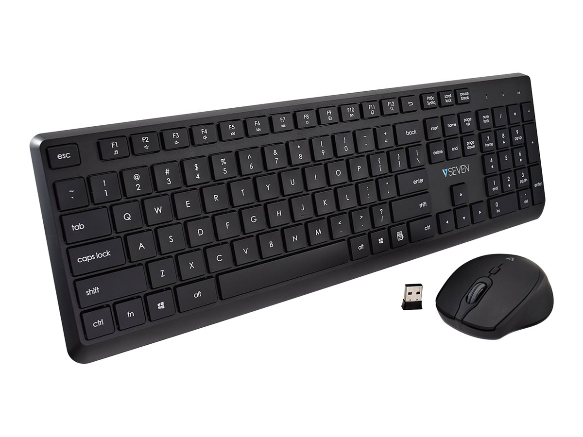 V7 CKW350US - Tastatur-und-Maus-Set - 100% - full size