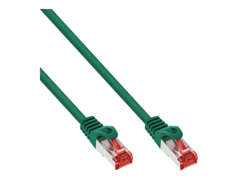 InLine Patchkabel - SFTP (PiMf) - Cat.6 - 250MHz - PVC - Kupfer - grün - 1m