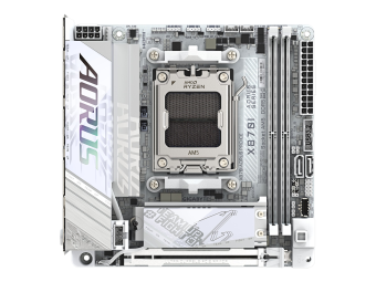 Gigabyte AORUS X870I PRO ICE - Motherboard - Mini-ITX - Socket AM5 - AMD X870 Chipsatz - USB4, USB-C 3.2 Gen2, USB 3.2 Gen 2, USB 3.2 Gen 1 - Wi-Fi 7, 2.5 Gigabit LAN, Bluetooth - Onboard-Grafik (CPU erforderlich)