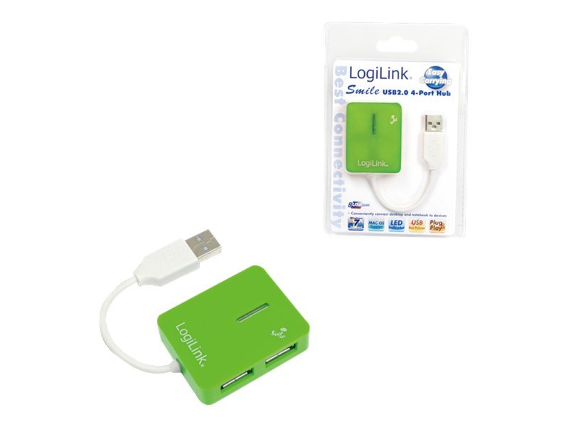 LogiLink Smile USB2.0 4-Port Hub - Hub - 4 x