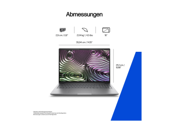HP ZBook X G1i Mobile Workstation - Intel Core Ultra 7 265H  2.2 GHz - Win 11 Pro - RTX PRO 2000 Blackwell - 32 GB RAM - 1 TB SSD NVMe, TLC - 40.6 cm (16")