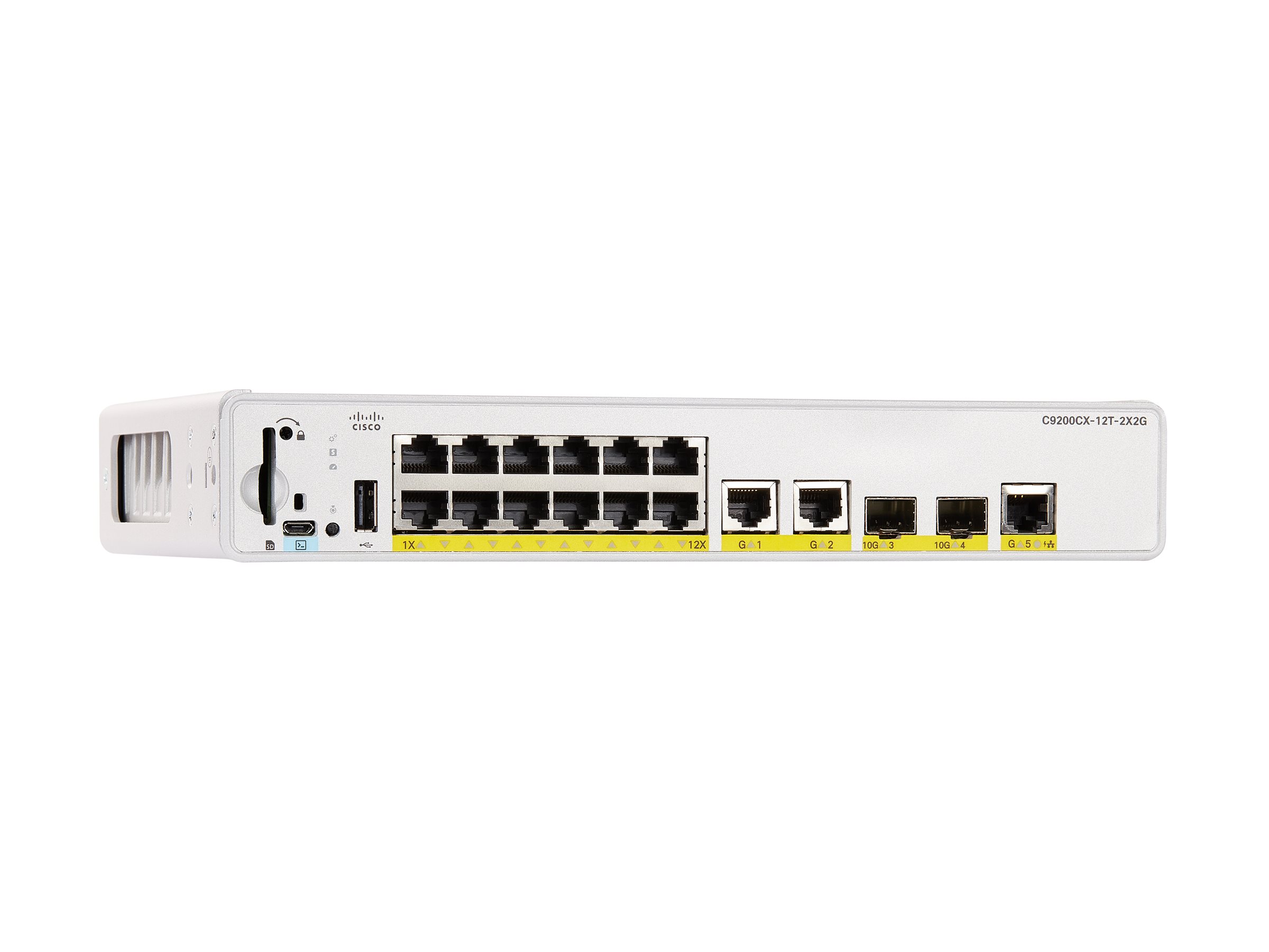 Cisco Catalyst 9200CX - Network Advantage - Switch - kompakt - L3 - managed - 12 x 1000Base-T + 3 x 1000Base-T + 2 x 1 Gigabit10 Gigabit SFP+ (Uplink)