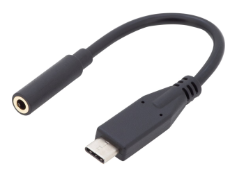 DIGITUS USB Type-C Audio Adapter  Konverter, Type-CSt auf 3.5mm KlinkeBu