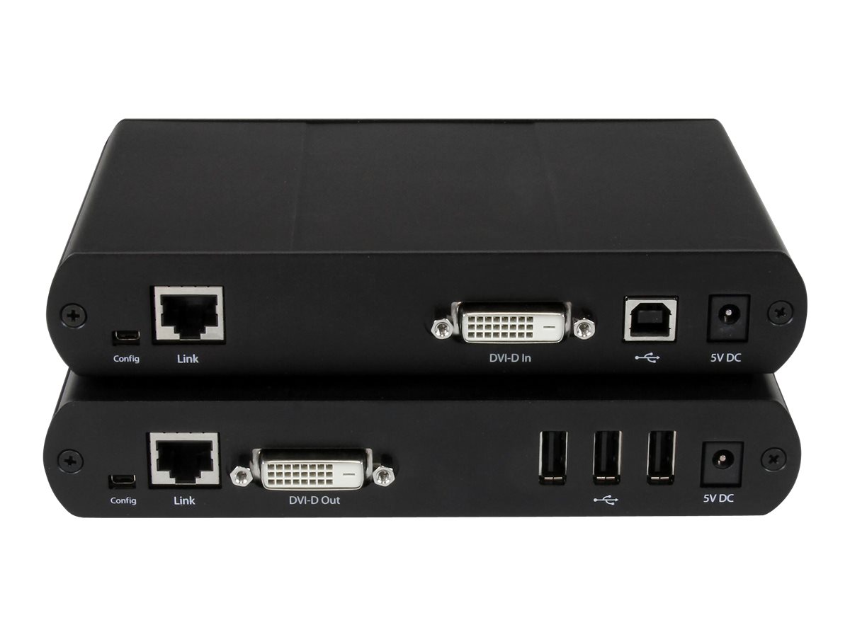 StarTech.com USB DVI über Cat5e  6 KVM Konsolen Extender mit 1920x1200 unkomprimiertem Video
