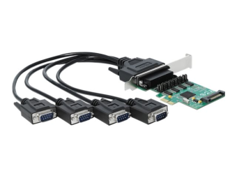 Delock PCI Express Card to 4 x Serial RS-232 with voltage supply