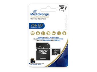 MEDIARANGE MR946 - Flash-Speicherkarte (microSDXC-an-SD-Adapter inbegriffen)