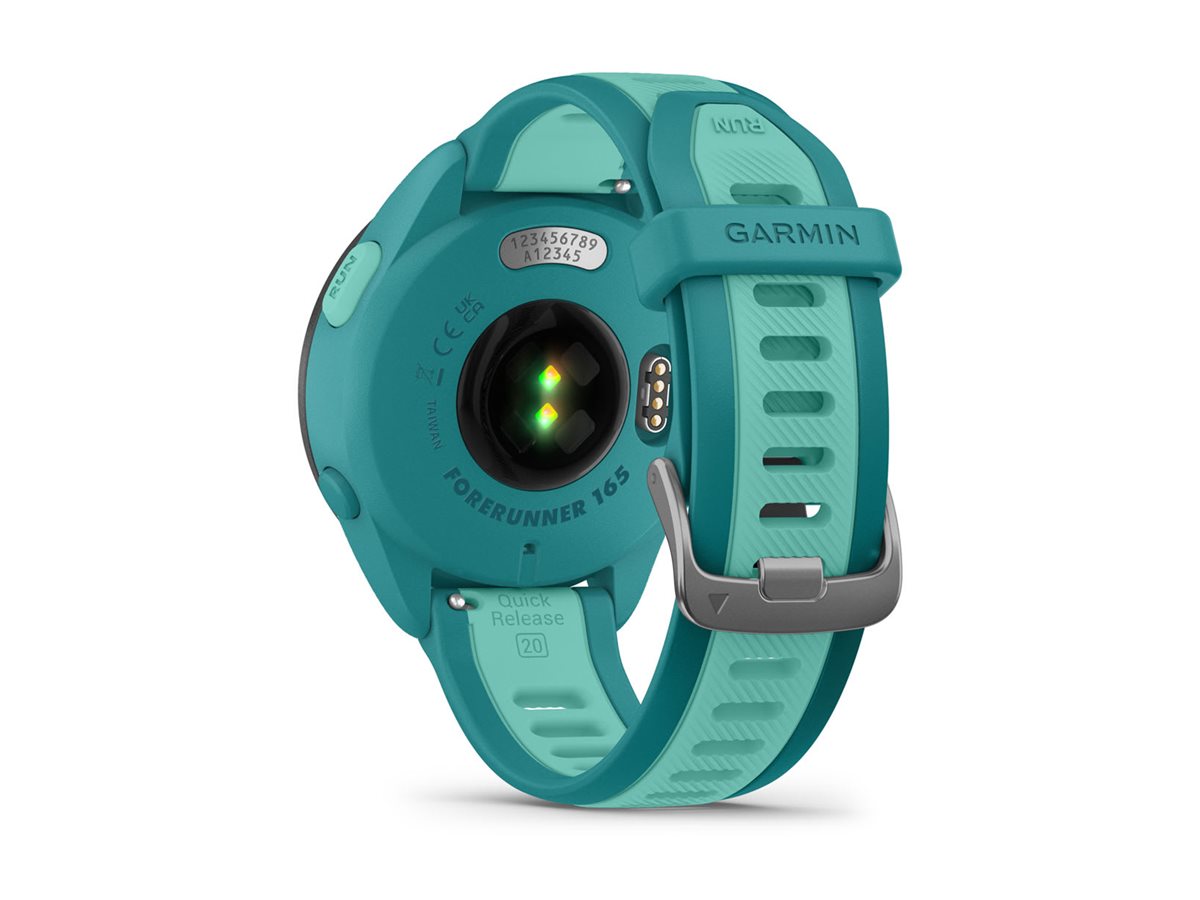 Garmin Forerunner 165 Music - Turquoise - Sportuhr mit Band - Silikon - aquamarin - Handgelenkgröße 126-203 mm - Anzeige 3 cm (1.2")