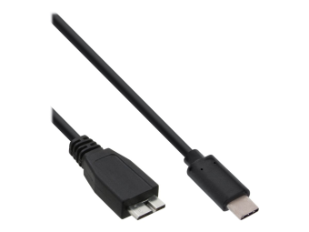 InLine USB 3.2 Gen.1x2 Kabel - USB-C Stecker an Micro-B Stecker - schwarz - 2m