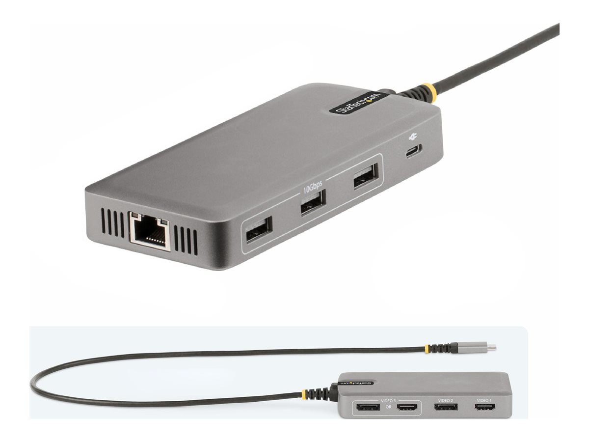 StarTech.com USB-C Multiport Adapter, 3 Monitor
