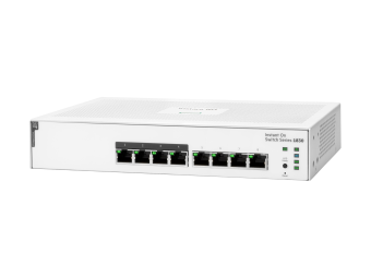 HPE Networking Instant On 1830 8G 4p Class4 PoE 65W Switch - Switch - Smart - 4 x 101001000 + 4 x 101001000 (PoE+)