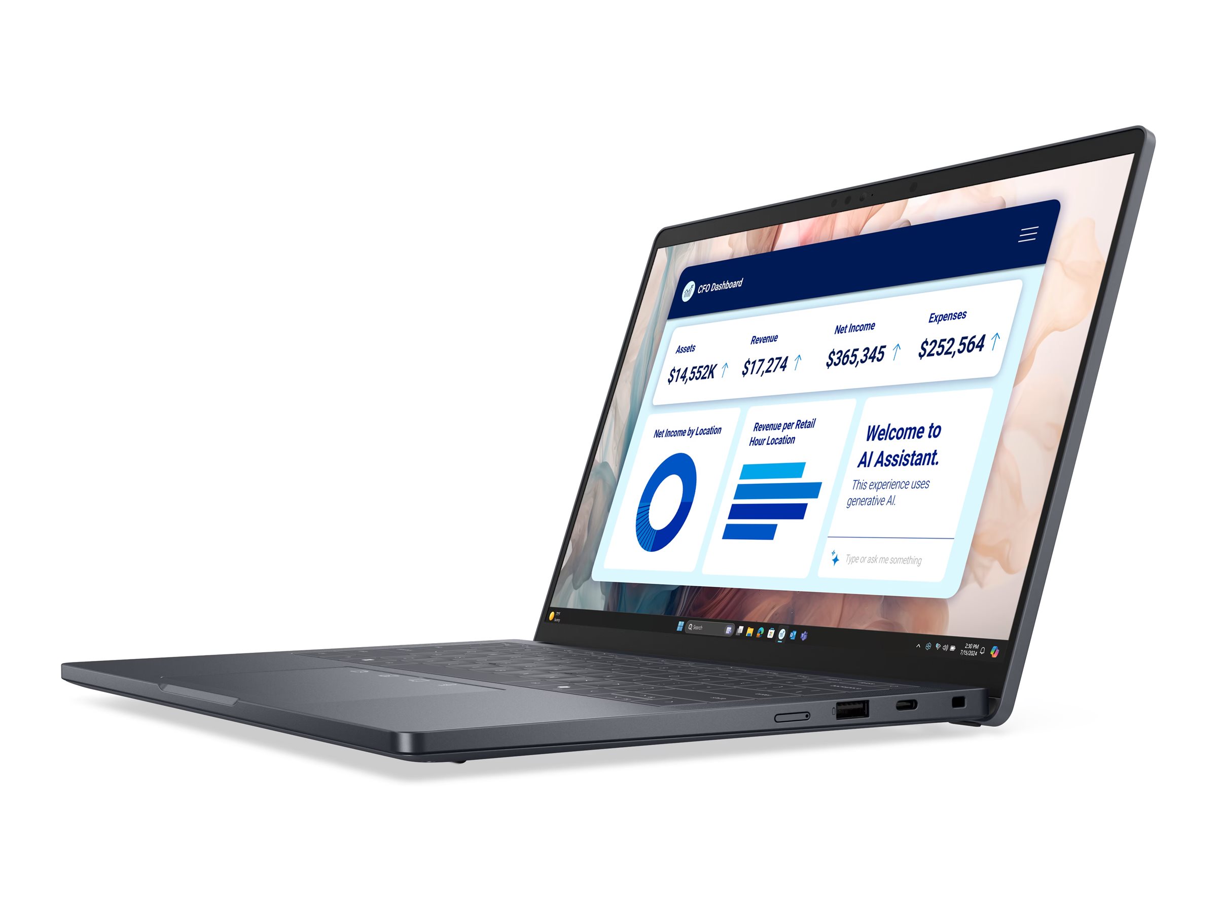 Dell Pro 14 Premium PA14250 - Intel Core Ultra 5 238V  2.1 GHz - Intel Evo vPro Enterprise Platform - Win 11 Pro - Arc Graphics 130V - 32 GB RAM - 512 GB SSD NVMe, TLC, Class 35 - 35.56 cm (14")