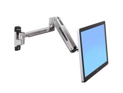 Ergotron LX HD - Befestigungskit (Erweiterungsadapter, VESA-Adapter, Steh-Sitz-Arm, Wandhalterung) - für LCD-Display - Polished Aluminum - Bildschirmgröße bis zu 116,8 cm (bis zu 46 Zoll)