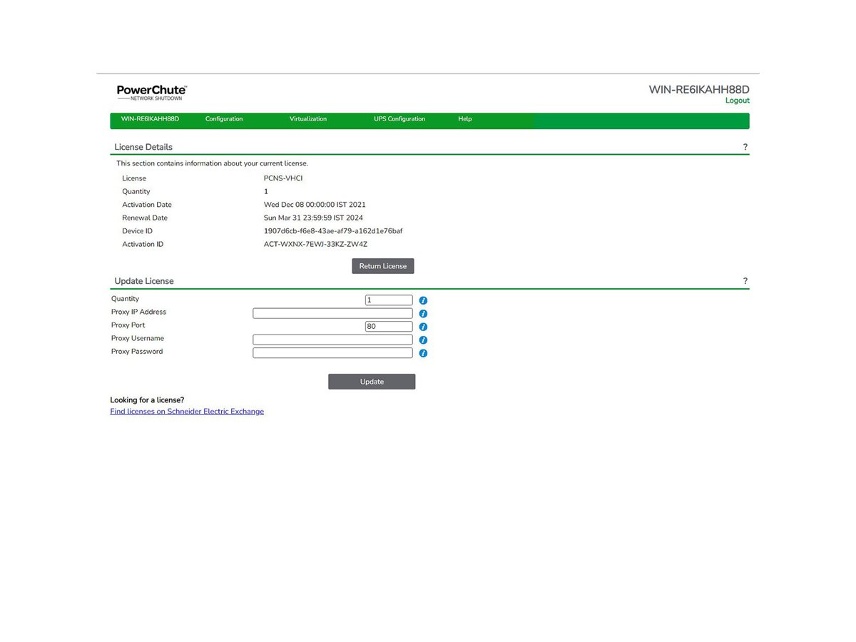 APC PowerChute Network Shutdown for Virtualization and HCI - Abonnement-Lizenz (6 Jahre)