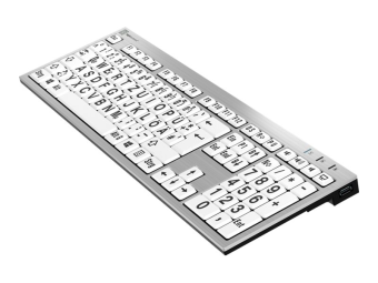 Logickeyboard Largeprint - Tastatur - USB - QWERTZ