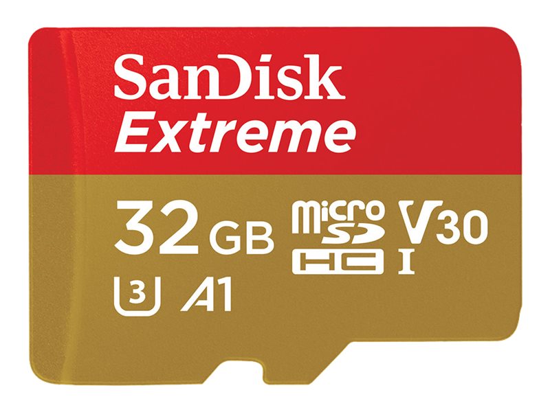 SanDisk Extreme - Flash-Speicherkarte (microSDHCSD-Adapter