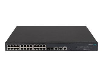 HPE FlexNetwork 5140 24G PoE+ 2SFP+ 2XGT EI - Switch - L3 - Smart - 24 x 101001000 (PoE+)