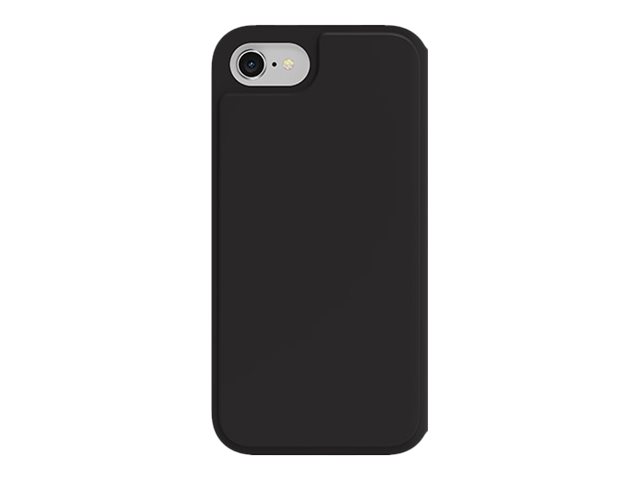 OtterBox Strada Series - Flip-Hülle für Mobiltelefon - Polyurethan, Polycarbonat, Kunstfaser - Schwarz - für Apple iPhone 6, 6s, 7, 8, SE (2. Generation)