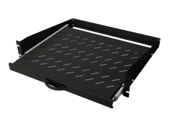 DIGITUS Ausziehbarer Fachboden zum Festeinbau an den vorderen 483 mm (19")-Profilschienen