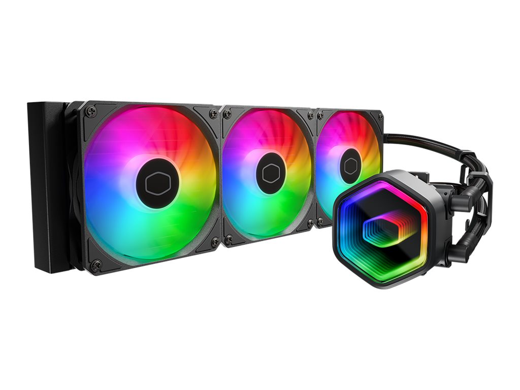Cooler Master MasterLiquid 360 Core II - Prozessor-Flüssigkeitskühlsystem - Kühlergröße 360 mm - (für LGA1851, LGA1700, LGA1200, LGA2066, LGA2011-3, LGA2011, LGA1151, LGA1150, LGA1155, LGA1156, AM4, AM5)