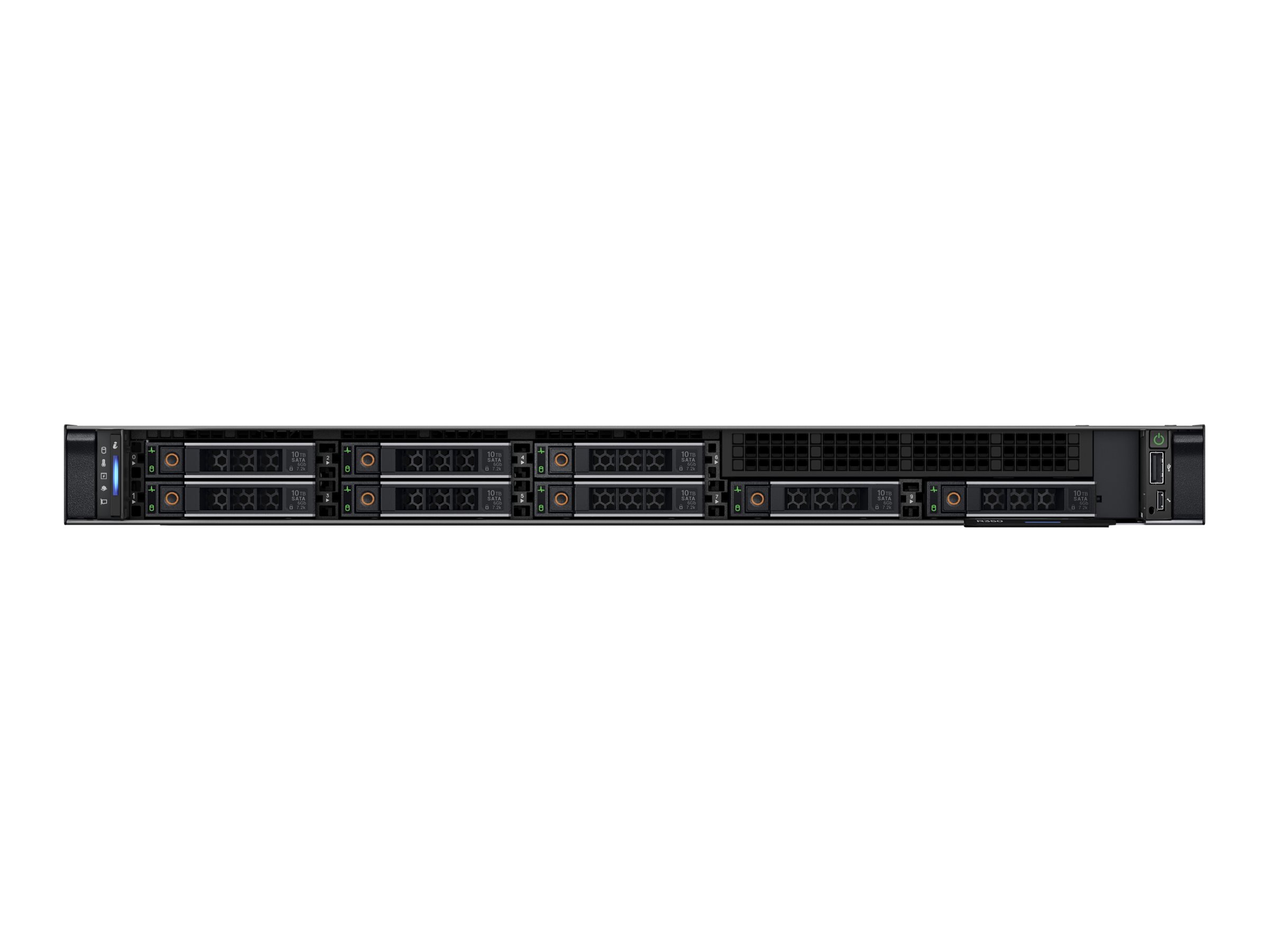 Dell PowerEdge R350 - Server - Rack-Montage - 1U - 1-Weg - 1 x Xeon E-2336  2.9 GHz - RAM 16 GB - SAS - Hot-Swap 6.4 cm (2.5")