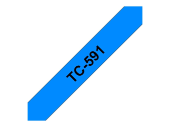 Brother TC591 - 9 mm x Schwarz auf Blau - laminiertes