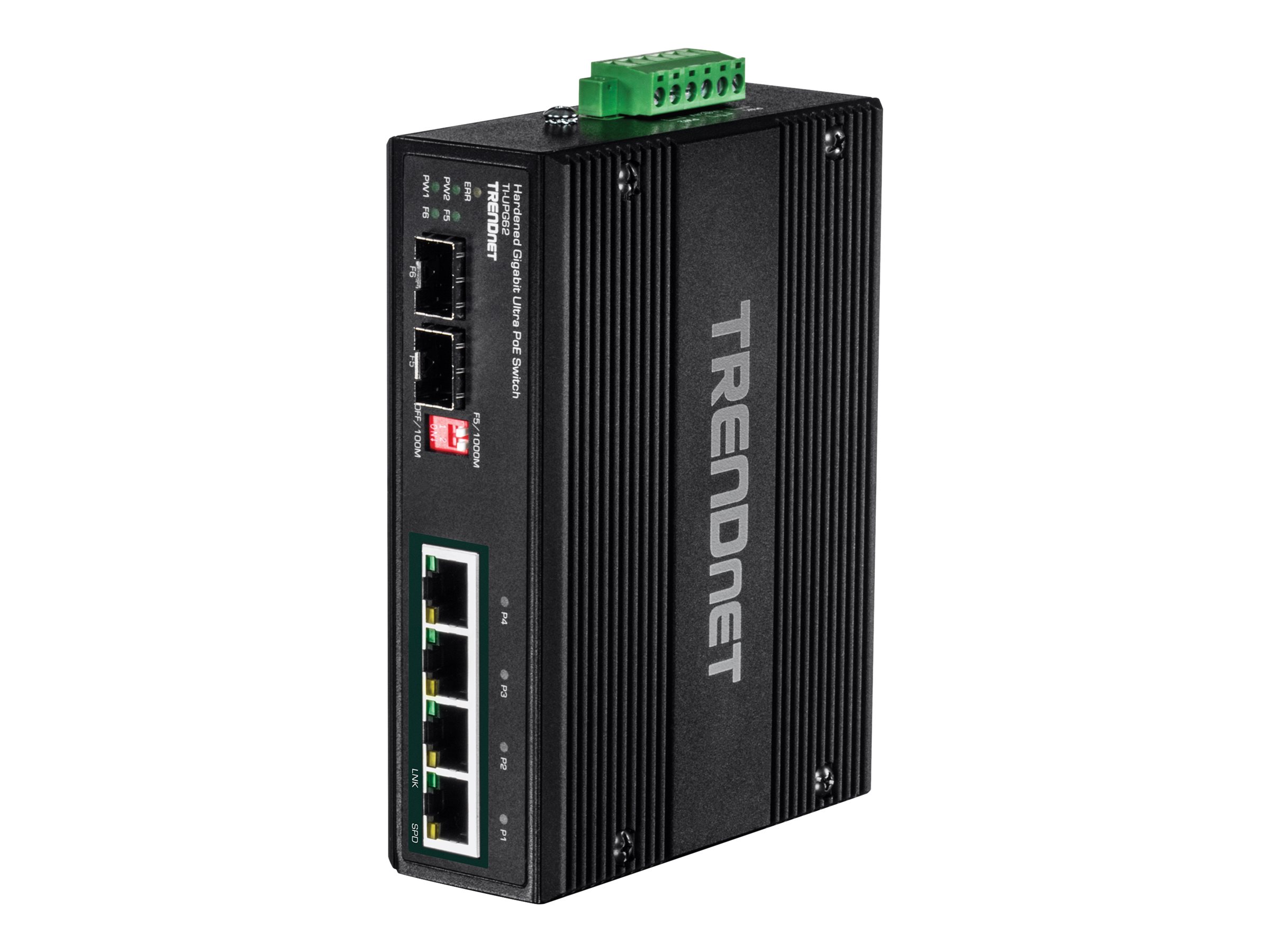 TRENDnet TI-UPG62 - Switch - unmanaged - 4 x 101001000 (PoE+)