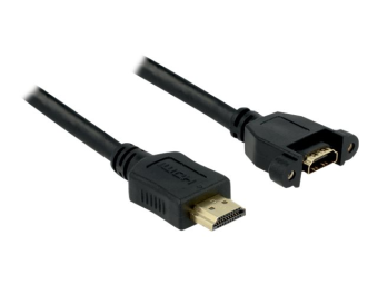 Delock HDMI-Kabel mit Ethernet - HDMI männlich zu HDMI weiblich