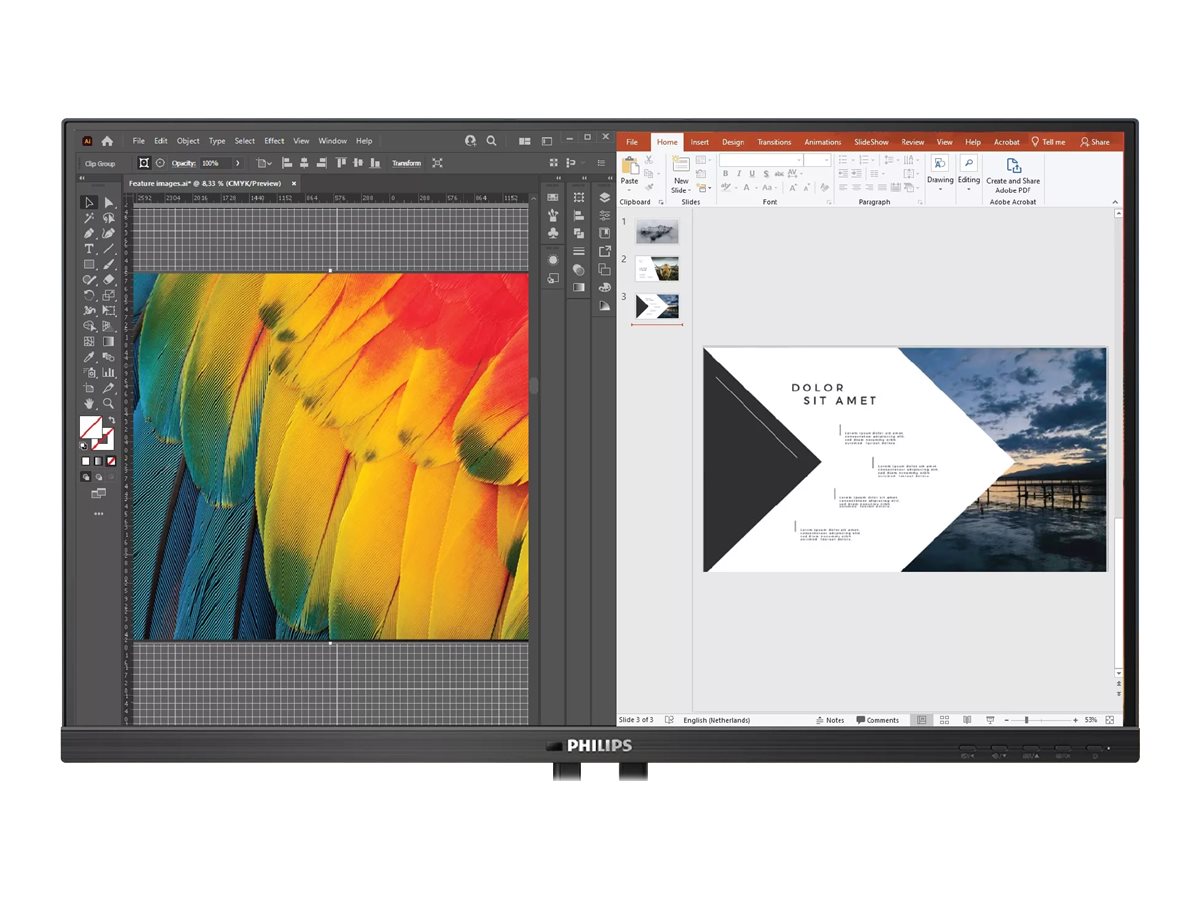 Philips 24B1U5301H - 5000 Series - LED-Monitor - USB - 60.5 cm (23.8")