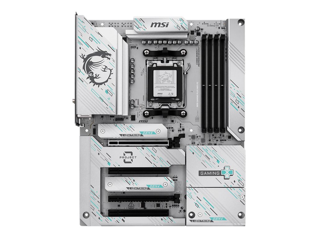 MSI B850 GAMING PLUS WIFI PZ - Motherboard - ATX - Socket AM5 - AMD B850 Chipsatz - USB 3.2 Gen 2, USB-C 3.2 Gen2, USB 3.2 Gen 1 - 5 Gigabit Ethernet, Wi-Fi 7, Bluetooth - Onboard-Grafik (CPU erforderlich)