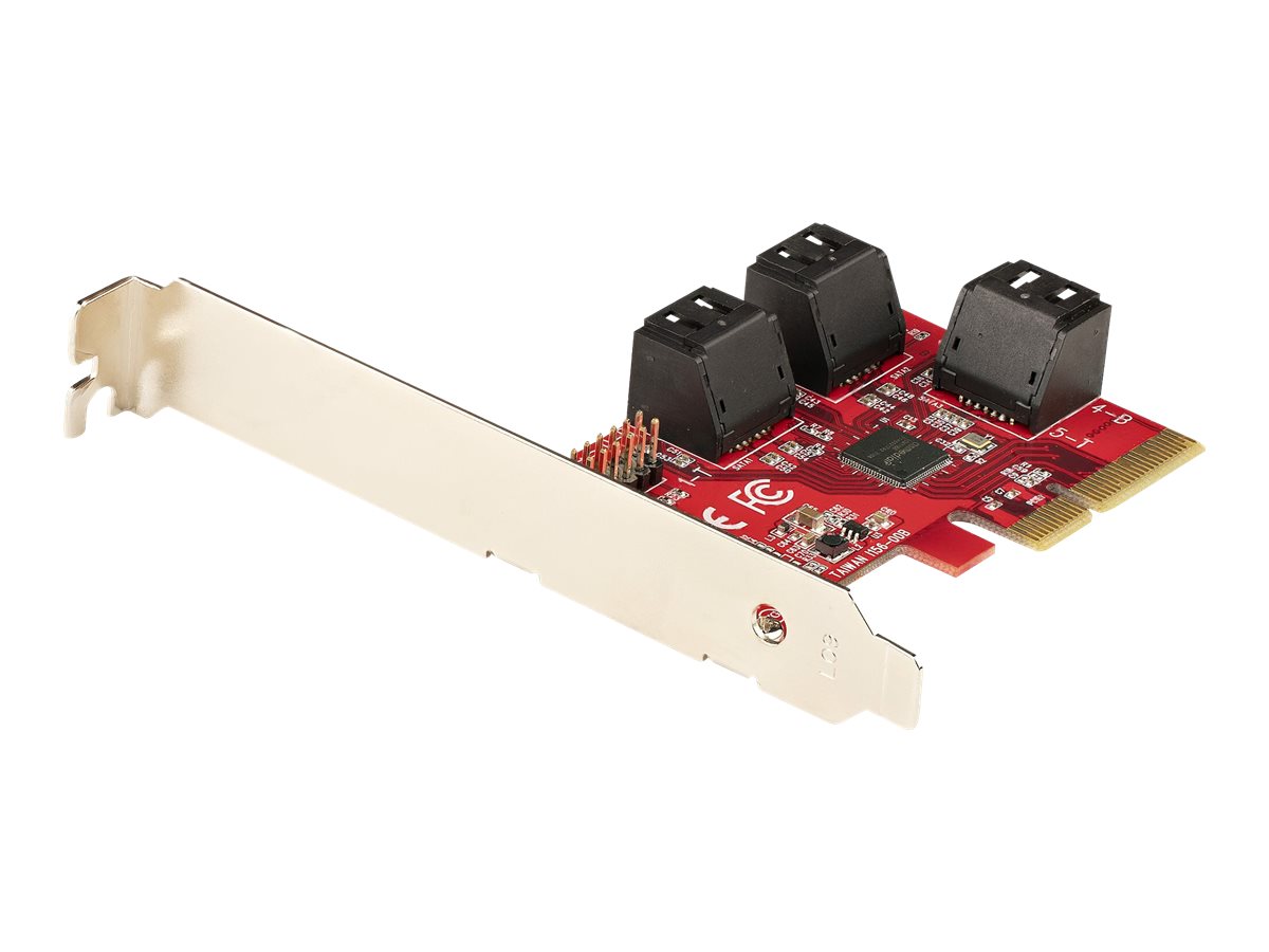 StarTech.com PCIe SATA Controller Karte - 6 Port SATA 3 ErweiterungskarteKontroller - 6Gbits - Voll- und Low-Profile Blende - PCI Express Festplatten kontrollerAdapter (6P6G-PCIE-SATA-CARD)