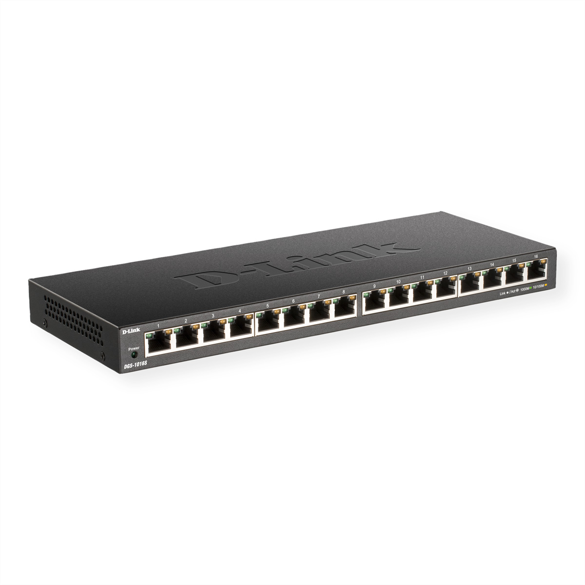 D-Link DGS-1016S - Unmanaged - Gigabit Ethernet (101001000) - Vollduplex