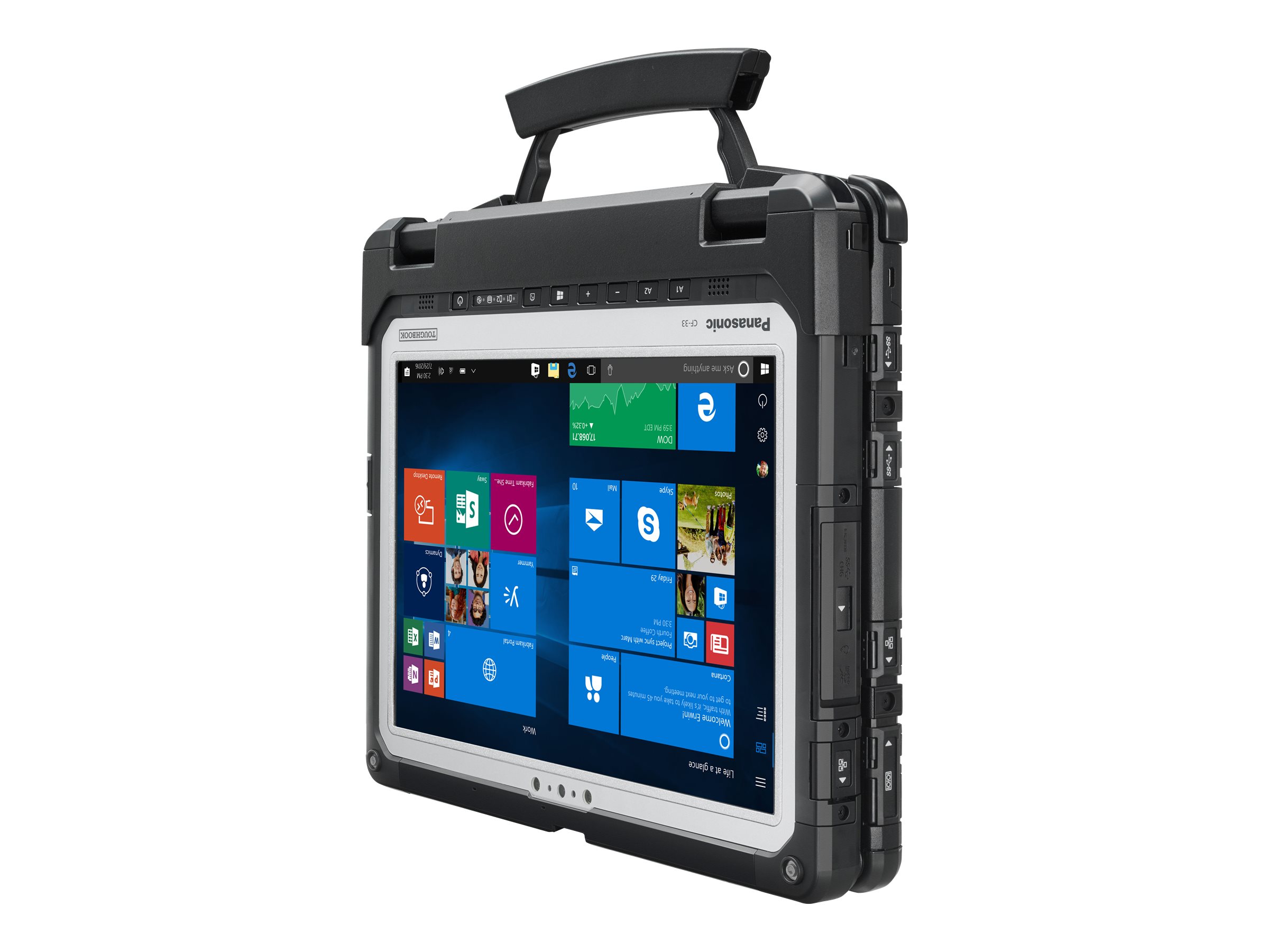 Panasonic Toughbook CF-33 - Robust - Tablet - mit Tastatur-Dock - Intel Core i5 10310U  1.7 GHz - vPro - Win 10 Pro 64-Bit - UHD Graphics - 16 GB RAM - 512 GB SSD NVMe - 30.5 cm (12")