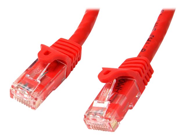 StarTech.com 1m CAT6 Ethernet Cable, 10 Gigabit Snagless RJ45 650MHz 100W PoE Patch Cord, CAT 6 10GbE UTP Network Cable wStrain Relief, Red, Wiring is UL CertifiedTIA - Category 6 - 24AWG (N6PATC1MRD)