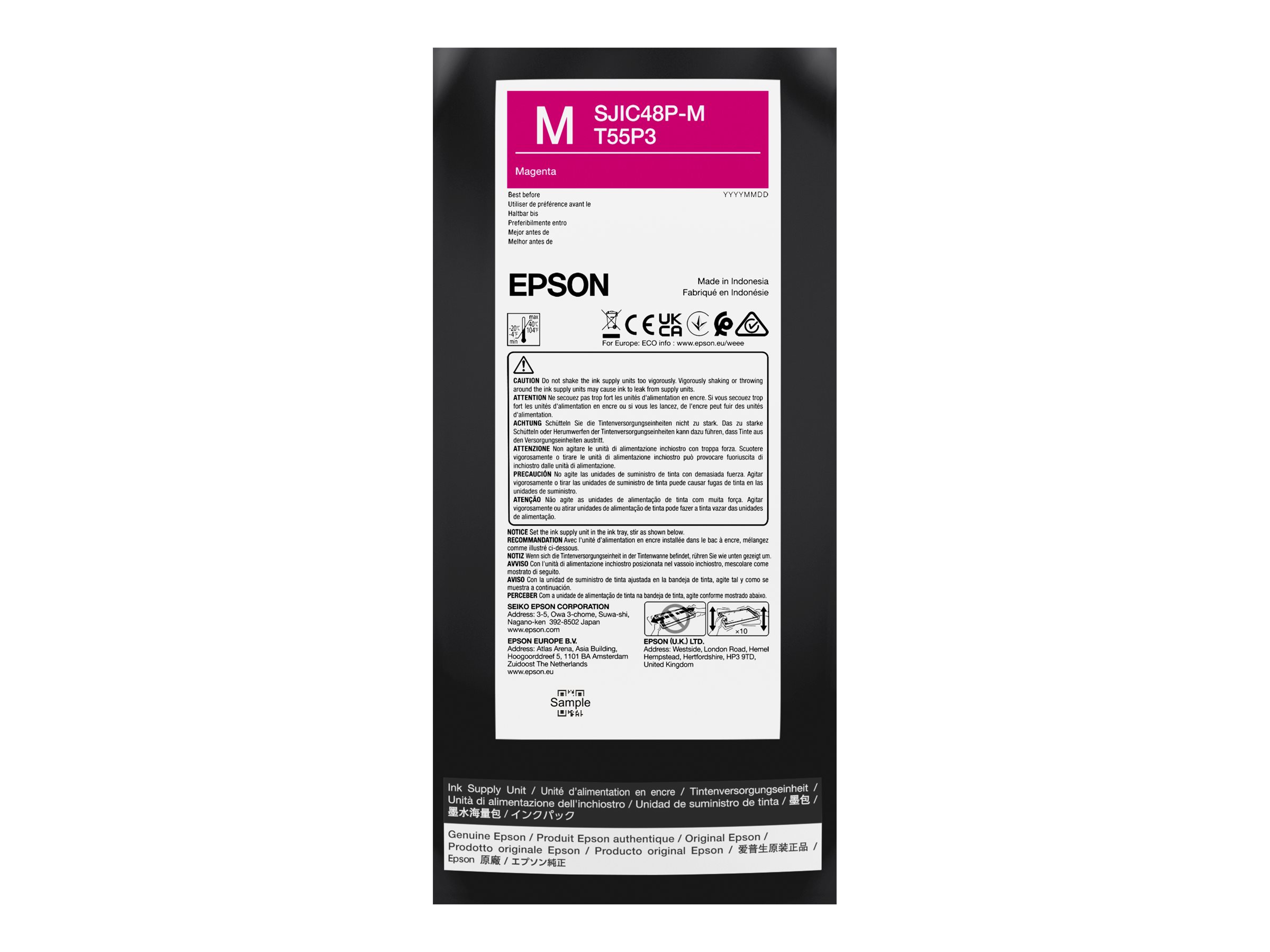 Epson T55P3 - 480 ml - Magenta - original - Box